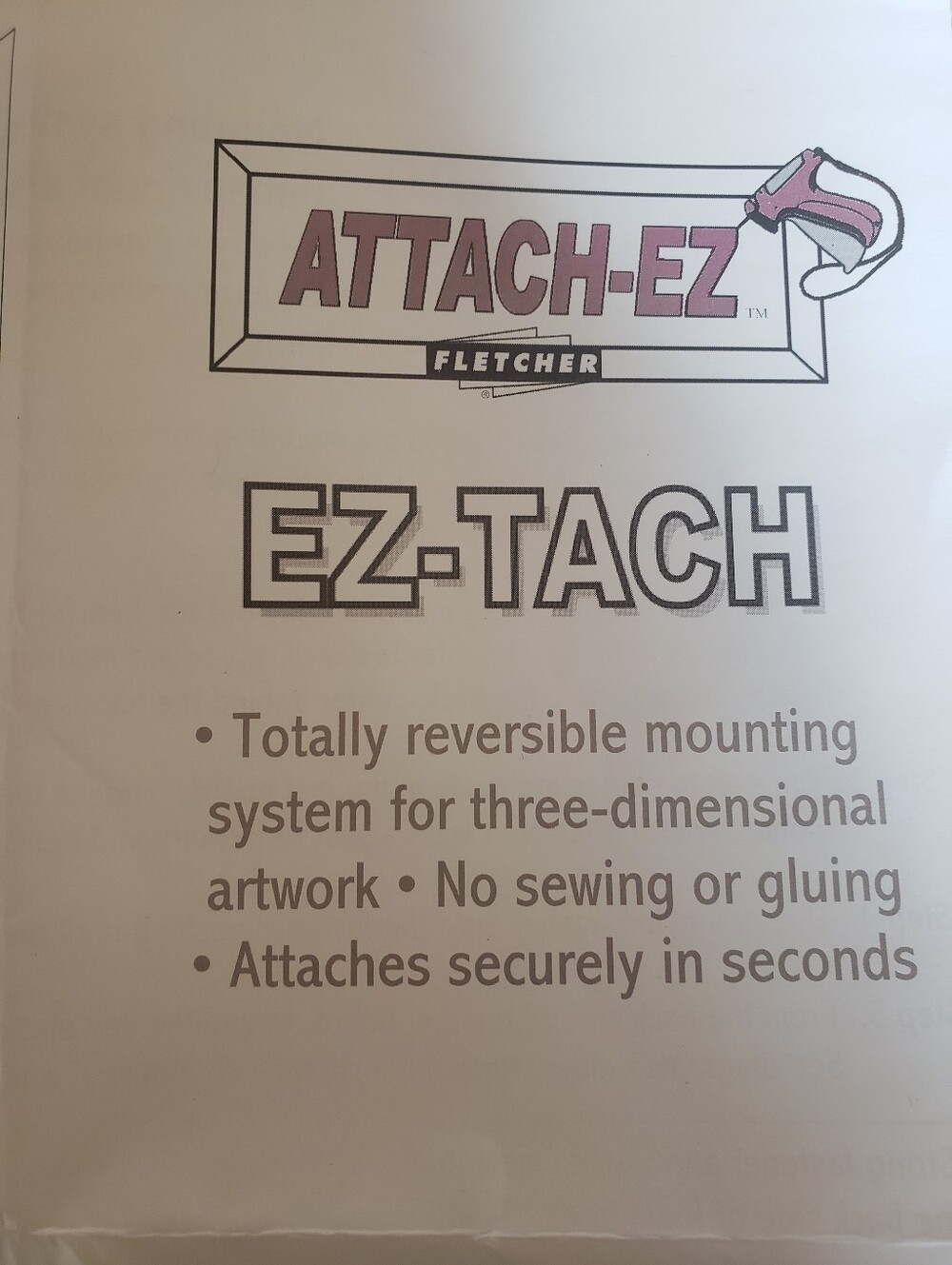 Attach-EZ EZ-Tach Mounting System - Pink/Gray